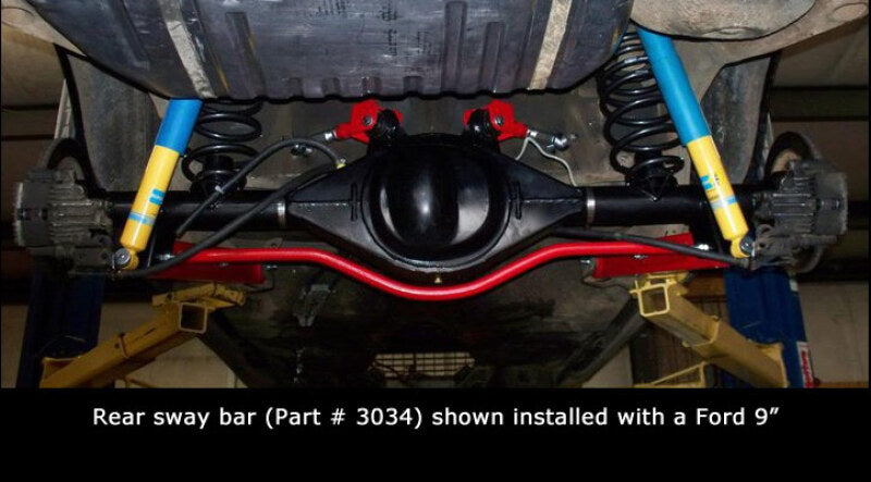 UMI Performance 303534-B Solid Front and Rear Sway Bar Kit Black