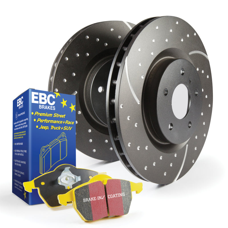 EBC S5 Rear Brake Kit Yellowstuff Pads GD Sport Rotors S5KR1421