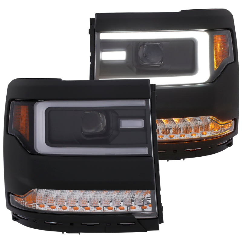 ANZO 2016-2018 Chevrolet Silverado 1500 LED Projector Headlights