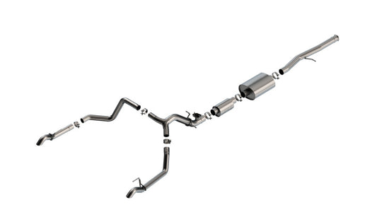 Borla 141003 2024 Chevrolet/GMC 1500 ZR2 & AT4X 6.2L V8 4WD 4DR S-TYPE Catback Exhaust w/ Turndown Tips - #141003