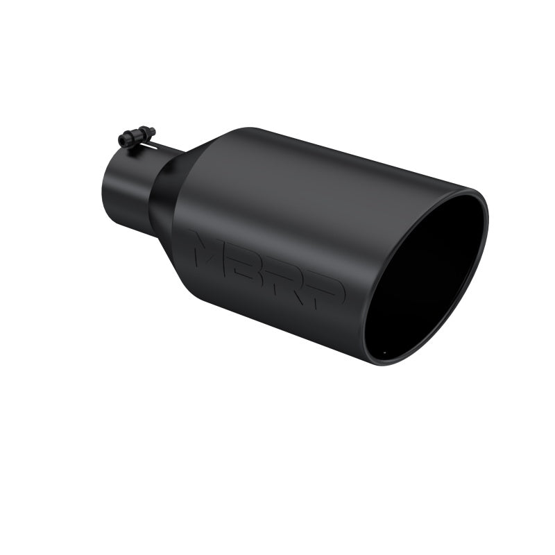 MBRP T5128BLK 8in O.D. Rolled End Exhaust Tip (Black Coated)