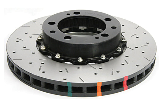 DBA 94-97 Porsche 911 Carrera Front T3 5000 Series Drilled & Slotted Rotor w/ Black Hat