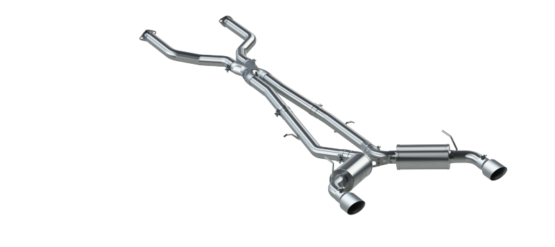 MBRP S4400304 16-22 Infiniti Q50 3.0L FWD/AWD 3in Cat Back w/ 4.5in OD Tips - T304 - #S4400304