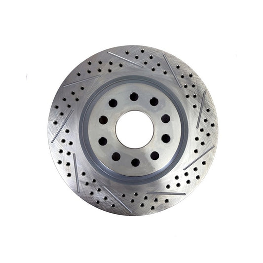 Baer Brakes 12.000in x 1.020in 1-Piece LH Replacement Rotor - SDZ — 5x4.50"/5x4.75"BC, 2.780" Register, Slot Drilled & Zinc-Plated Finish
