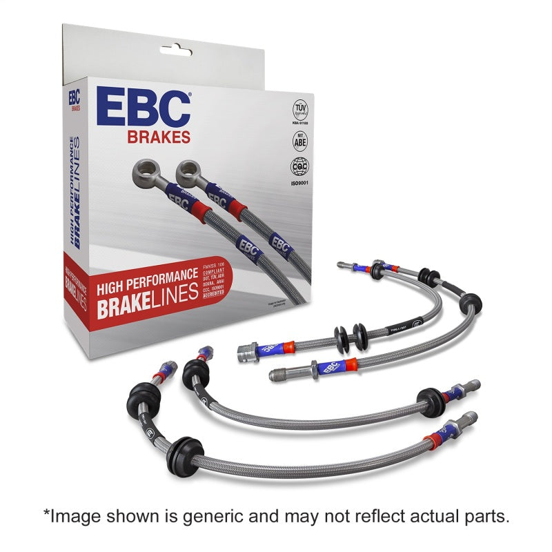 EBC 87-91 BMW M3 2.3L Stainless Steel Brake Line Kit BLA7544-6L