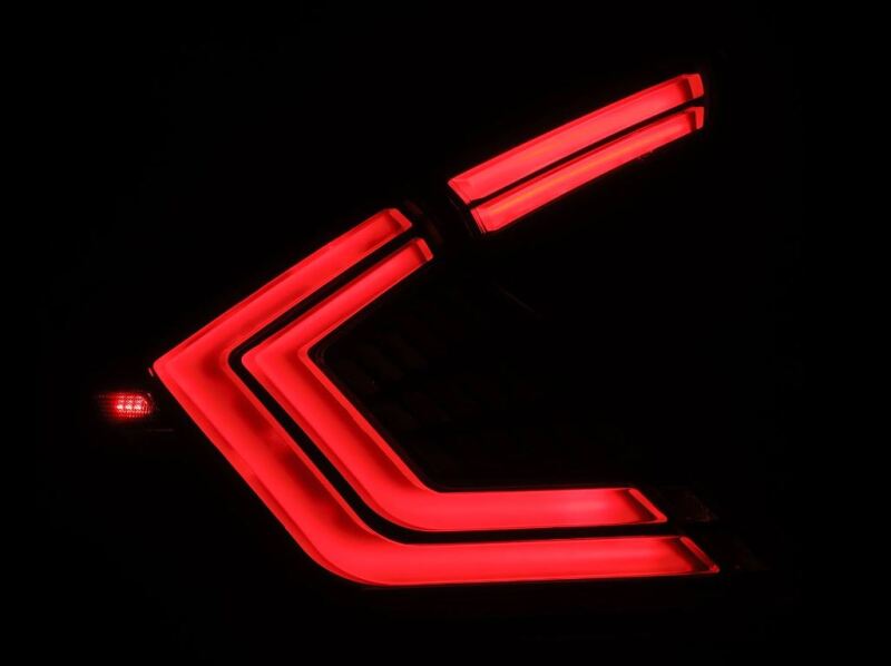 AlphaRex 676010 16-21 Honda Civic Hatchback / Type-R FK8 Nova-Series LED Tail Lights - Black Smoke