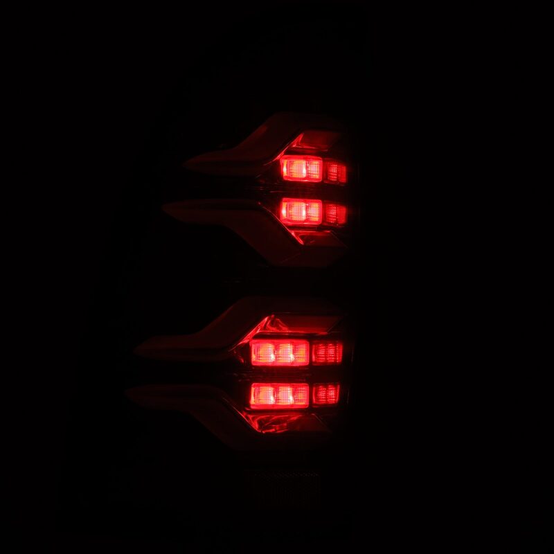AlphaRex 680050 05-15 Toyota Tacoma LUXX LED Taillights Alpha Black w/Activation Light/Sequential Signal