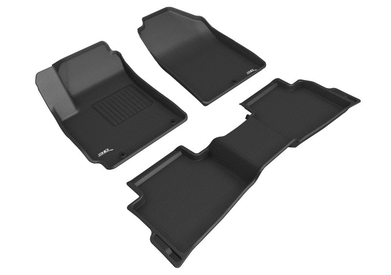 3D MAXpider Kagu Front & Rear Floor Mats for 2021-2024 Kia Seltos