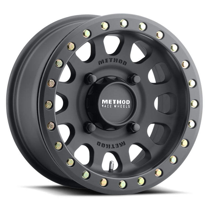 Method MR401 UTV Beadlock 15x7 +38mm Offset 6 x 139.7 BP 81.80mm CB Matte Black Wheel with BH-H24100