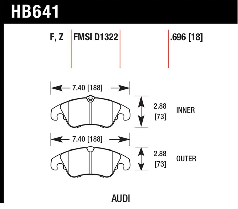Hawk Performance HB641B.696 HPS 5.0 Street Brake Pads