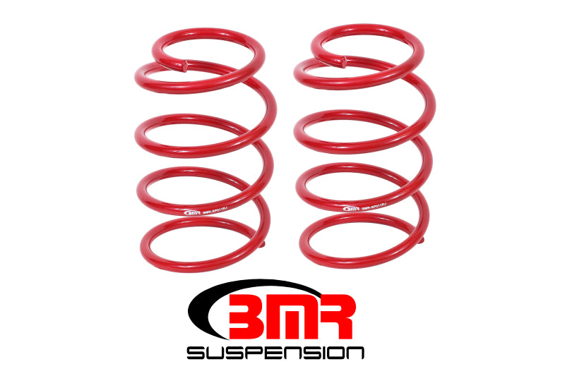 BMR 2005-2014 S197 Mustang GT Front Performance Version Lowering Springs - Red