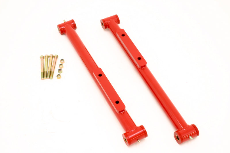 BMR 1991-1996 B-Body Non-Adj. Extended Length Lower Control Arms (Polyurethane) - Red