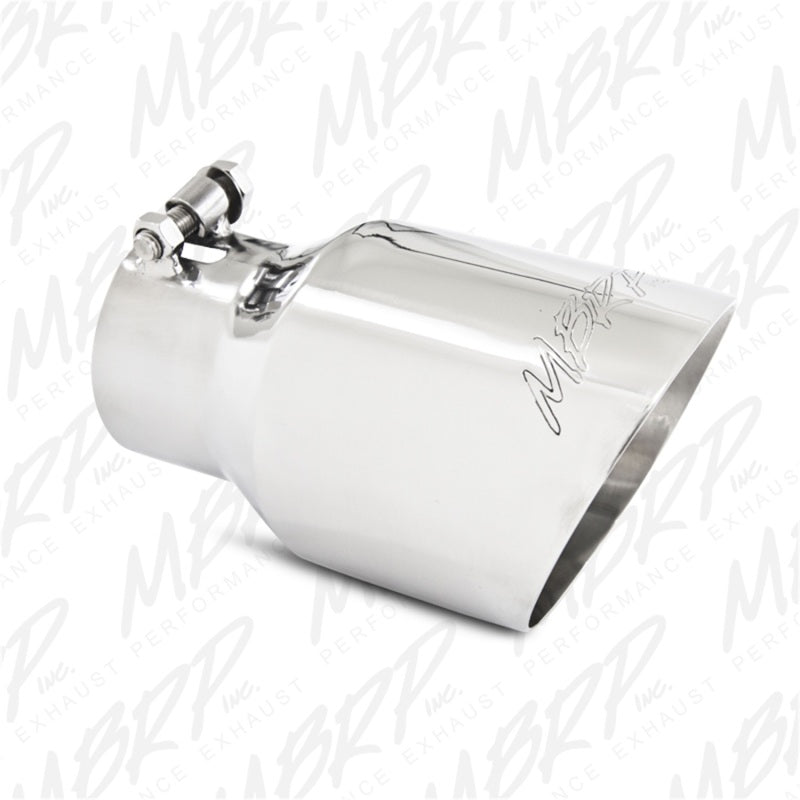 MBRP T5151 Exhaust Tip - 4.5" OD; Dual Wall Angled; 3" inlet; 8" length | T304 Stainless