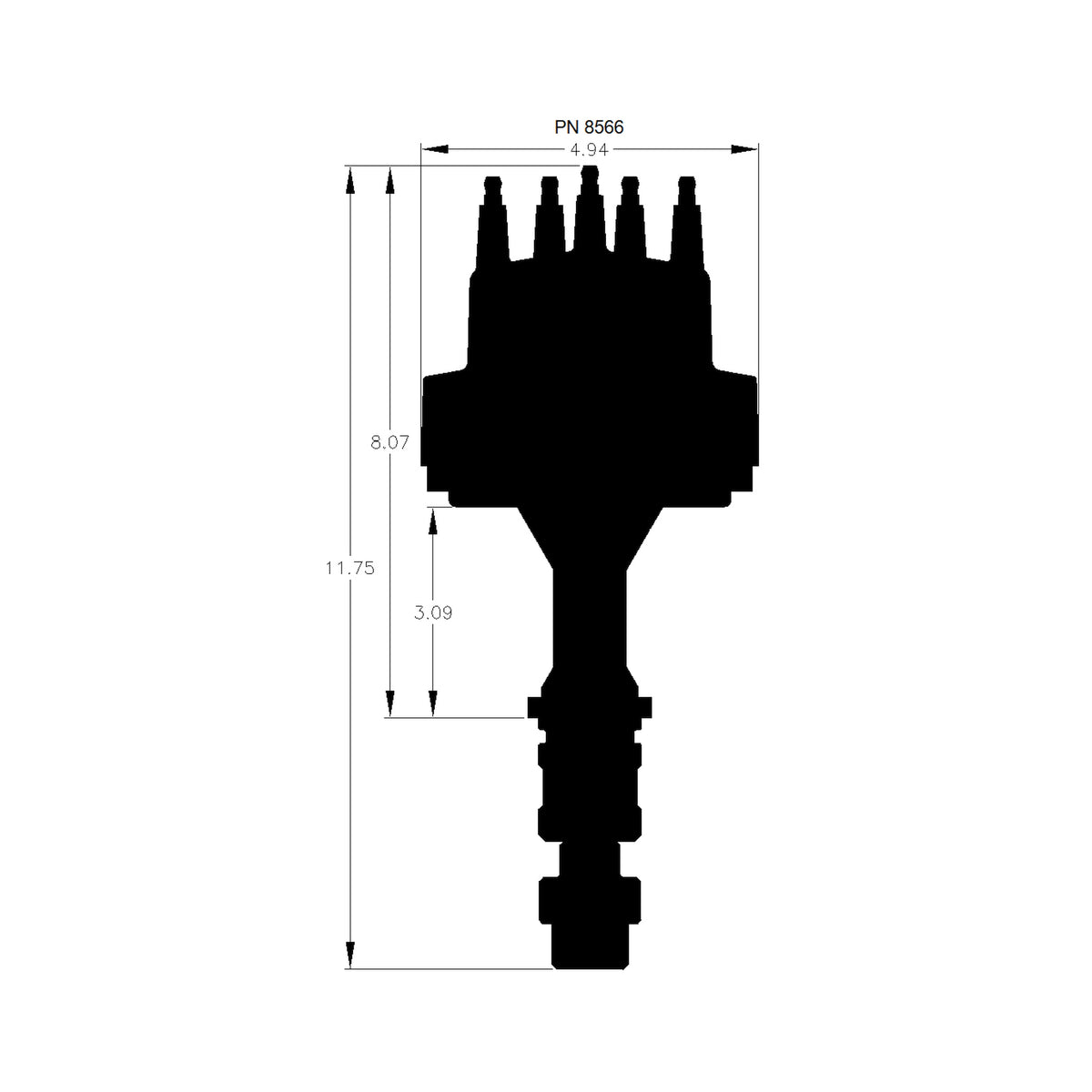 MSD 8566 for Oldsmobile V8 350-455 Distributor