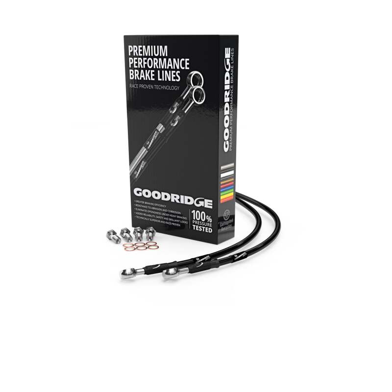 Goodridge 84-89 Kawasaki GPZ900R A1-A6 Black Clutch Lines KW0901A-1CC-BK