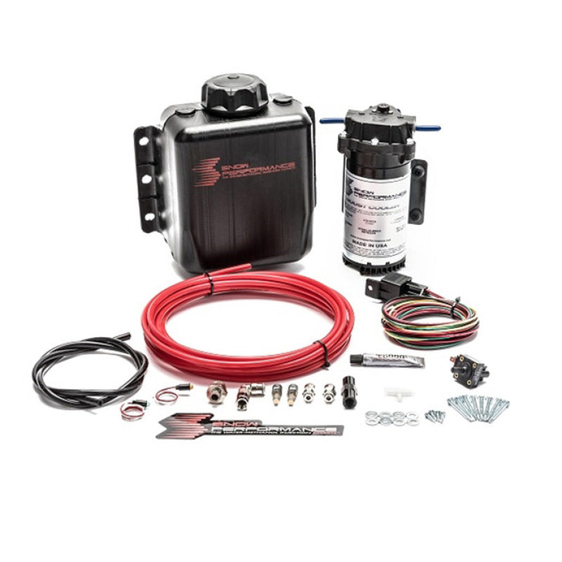 Snow Performance SNO-301 Stg 1 BC TD Water Inj Kit (w/Red Hi-Temp Tubing/QC)