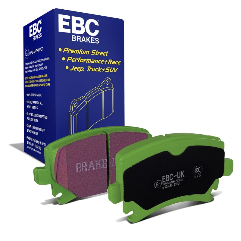 EBC 06-13 Audi A3 2.0 Turbo (Girling rear caliper) Greenstuff Rear Brake Pads DP21518