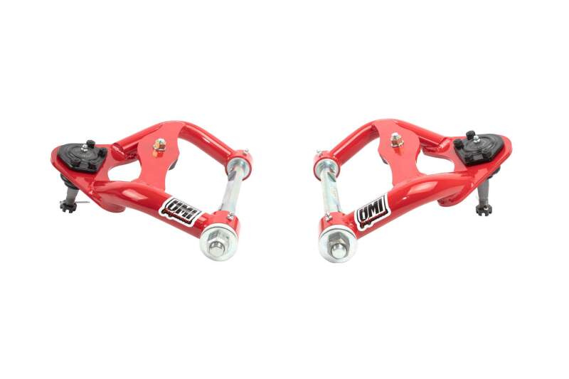 UMI Performance 3033-R Tubular Front Upper A-Arms Red for 1978-1988 G-Body