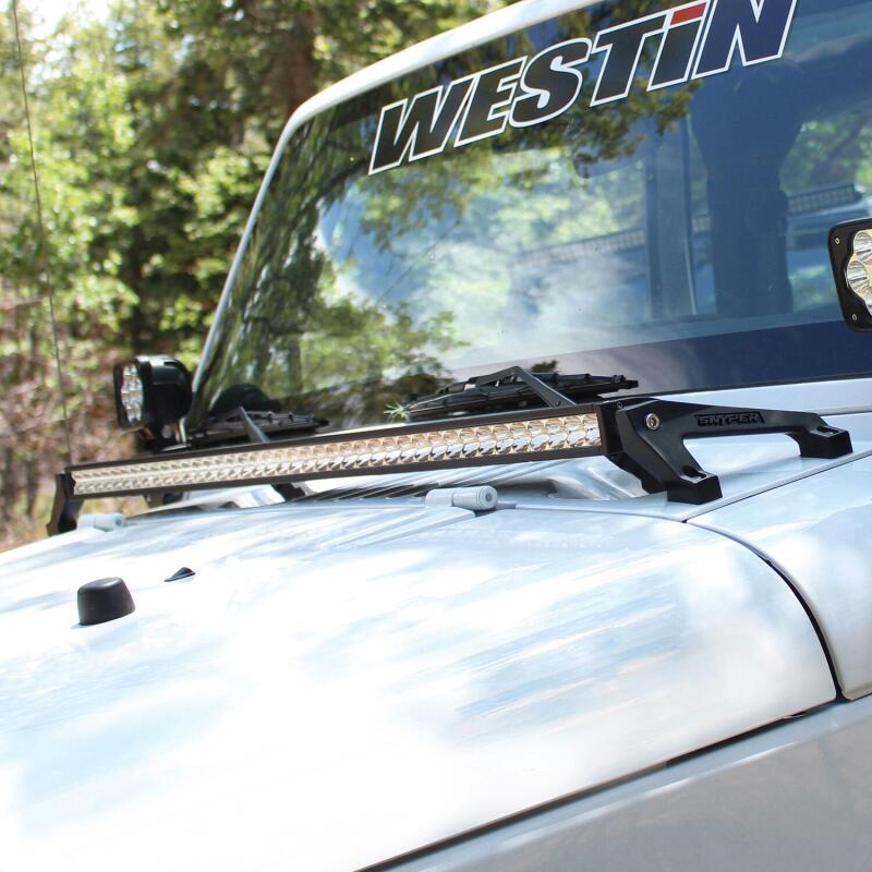 Westin 62-41025 Snyper LED Cowl Mount for 2007-2018 Jeep Wrangler Textured Black