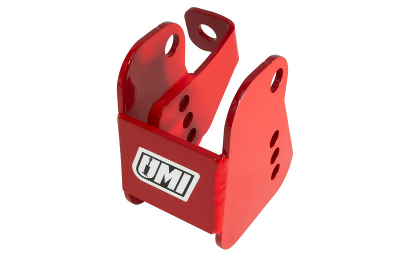 UMI Performance 2012-R Lower Control Arm Relocation Brackets Bolt-In Red