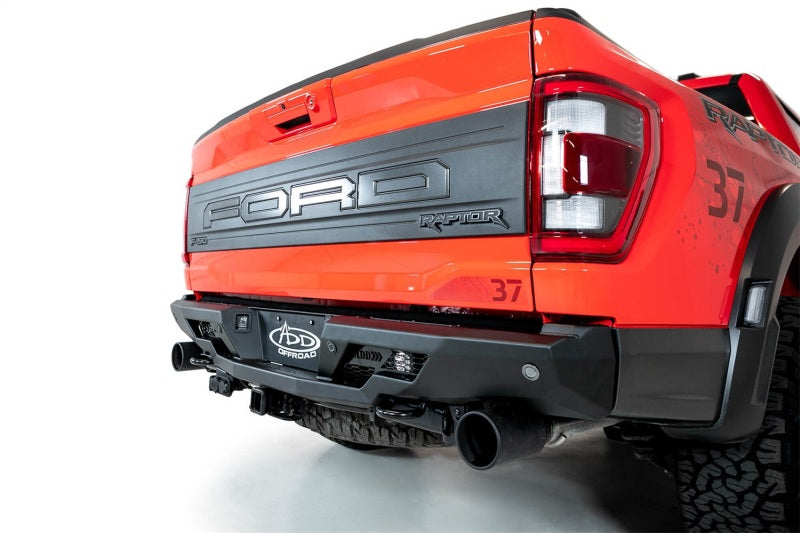 Addictive Desert Designs for 2022+ Ford Raptor Stealth Fighter R Bumper w/2 Cube Lights Hammer Black