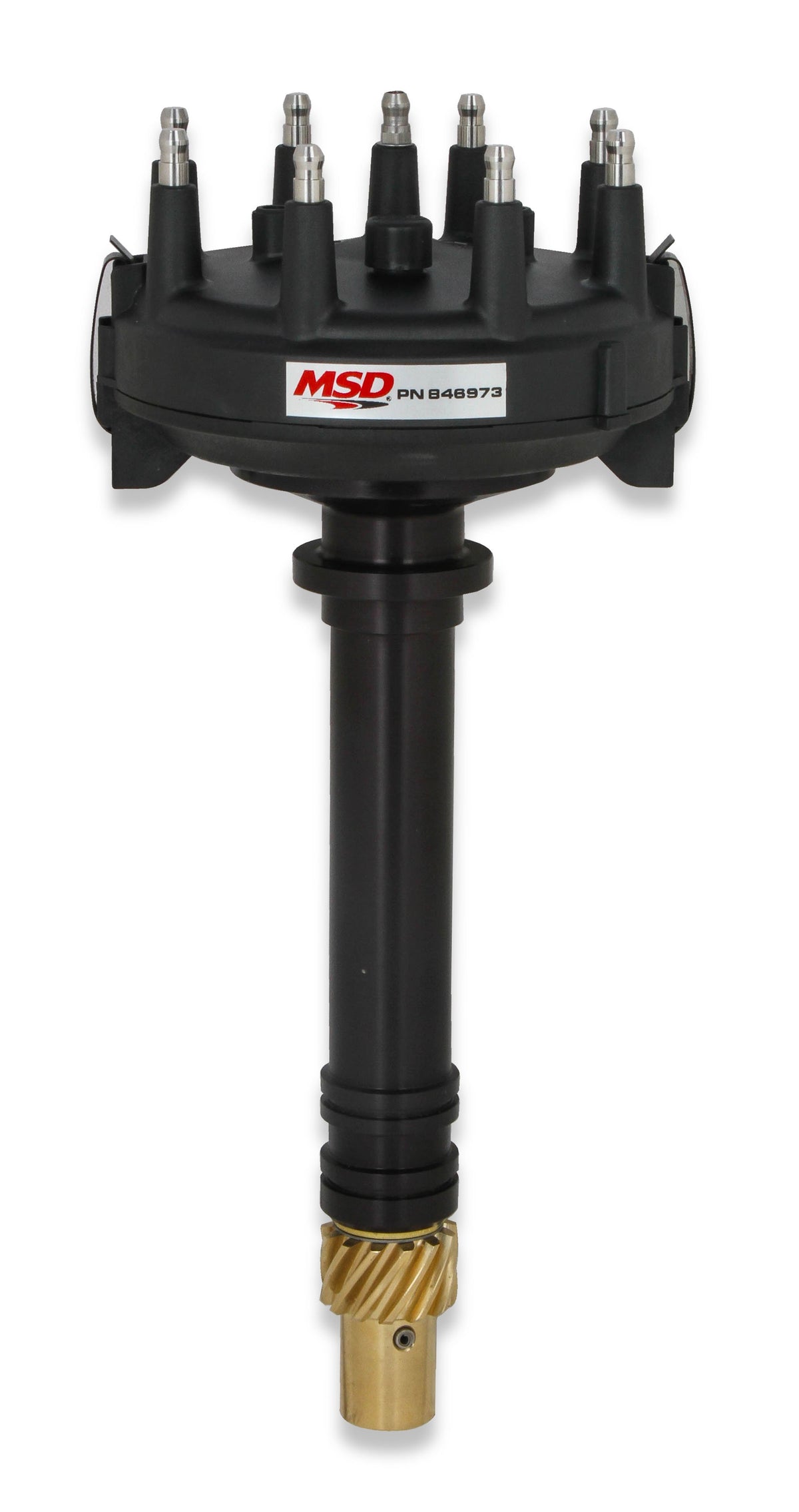 MSD 846973 Black for Chevy Low-Profile Crank Trigger Distributor