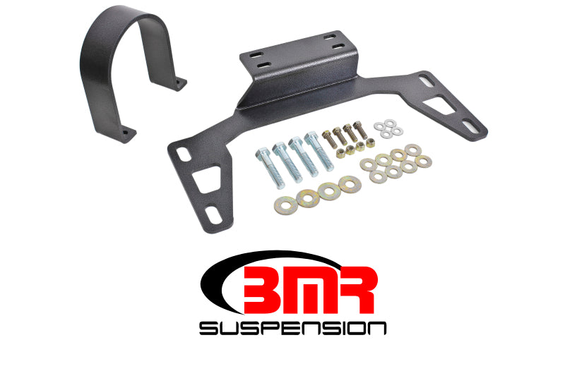 BMR 2011-2026 S197 Mustang Front Driveshaft Safety Loop - Black Hammertone