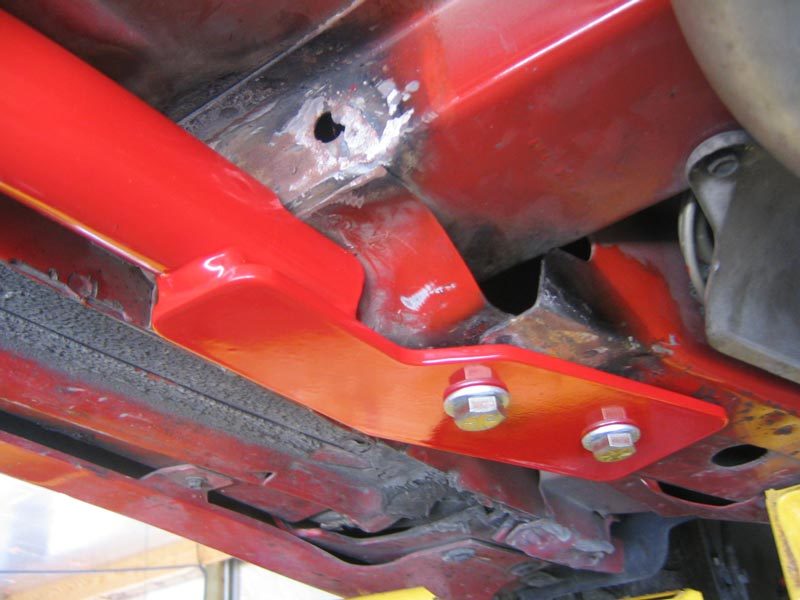UMI Performance 2004-B 3-Point Subframe Connectors Bolt-In Black