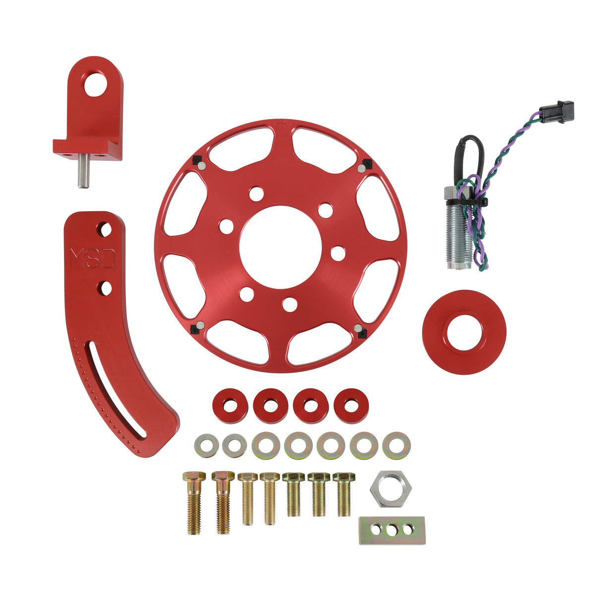 MSD 8610 Crank Trigger Wheel Kit - Flying Magnet - SBC - 7 in.