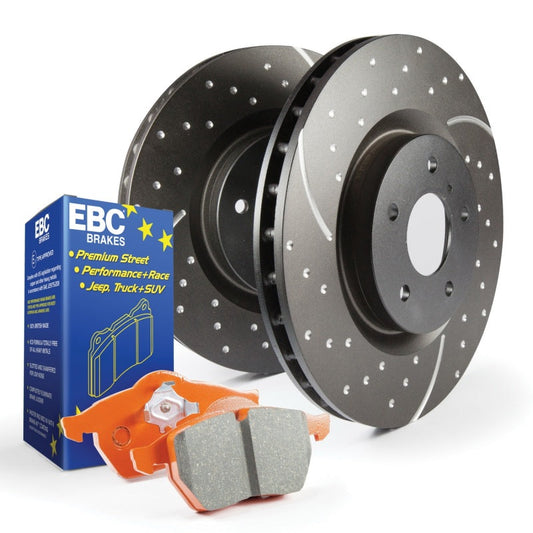 EBC S8 Rear Brake Kit Orangestuff Pads GD Sport Rotors S8KR1251 (image of S8KR1074)