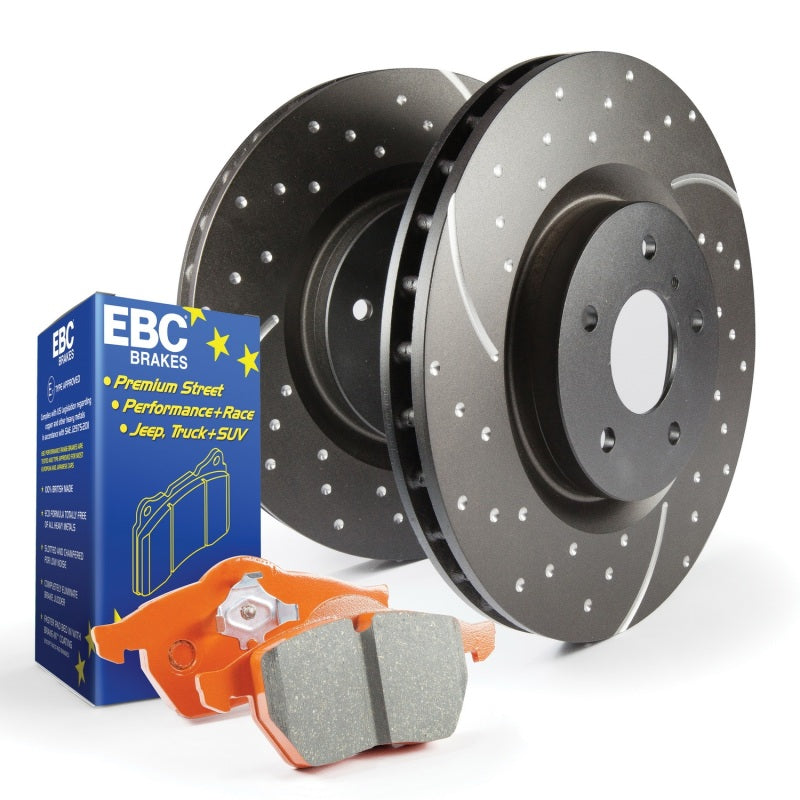 EBC S8 Rear Brake Kit Orangestuff Pads GD Sport Rotors S8KR1074