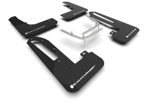 Rally Armor UR Mud Flaps - 2023-2025 Honda Civic - Black/White Logo - #MF97-UR-BLK-WH
