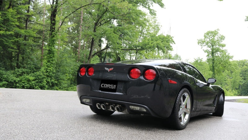 Corsa 2009-2013 Chevrolet Corvette C6 6.2L V8 Polished Sport Axle-Back Exhaust