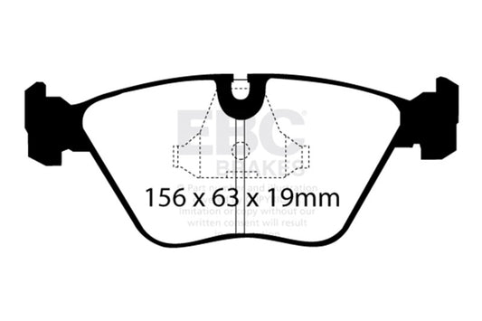 EBC 92-95 BMW M3 3.0 (E36) Redstuff Front Brake Pads DP3689C