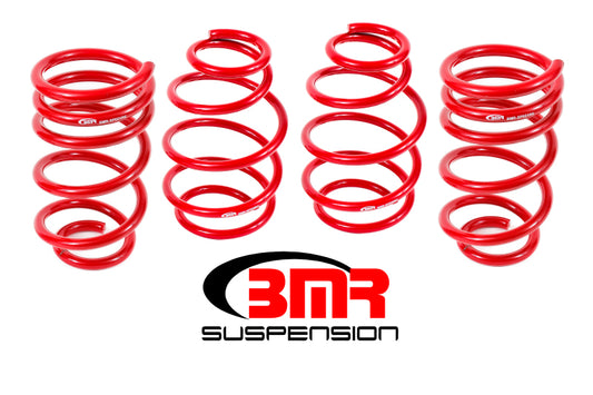 BMR 10-15 5th Gen Camaro V8 Lowering Spring Kit (Set Of 4) (1.0in Drop) - Red