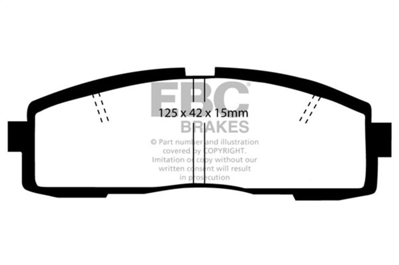 EBC 86-92 Toyota Supra 2.8 Redstuff Rear Brake Pads DP3608/2C