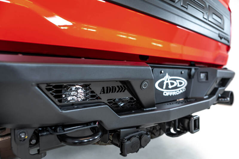 Addictive Desert Designs for 2022+ Ford Raptor Stealth Fighter R Bumper w/2 Cube Lights Hammer Black