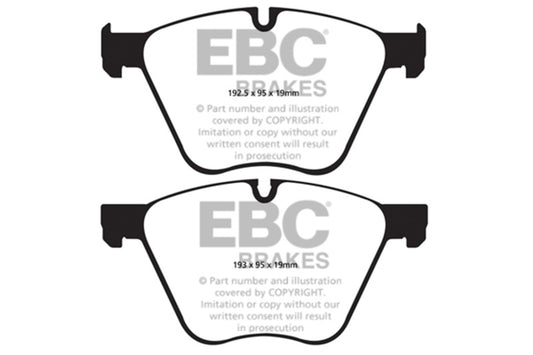 EBC 10-15 BMW X6 4.4 Twin Turbo Hybrid Redstuff Front Brake Pads DP32007C