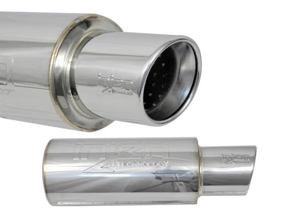 Injen 3.00 Universal Muffler w/Stainless Steel resonated rolled tip (Injen embossed logo) - #SES300C