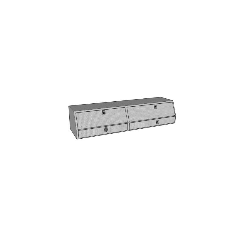 Westin 80-TBS200-88D-BD Brute Contractor TopSider 88 in with Drawers & Doors Aluminum