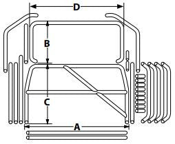 Allstar Performance Roll Cage Kit Deluxe Full Size GM ALL22102