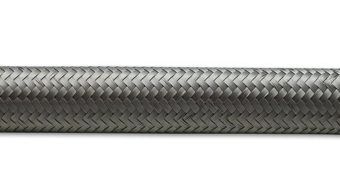 Vibrant -6 AN SS Braided Flex Hose (2 foot roll)