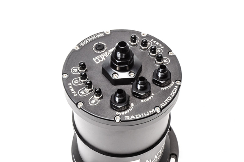 Radium Engineering Multi-Pump Ti Automotive E5LM Fuel Surge Tank w/Out Pumps - #20-0443-00