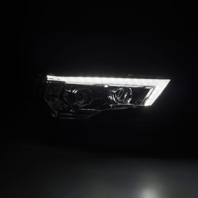 AlphaRex 880815 14-22 Toyota 4Runner PRO-Series Projector Headlights Black with Sequential Signal + DRL