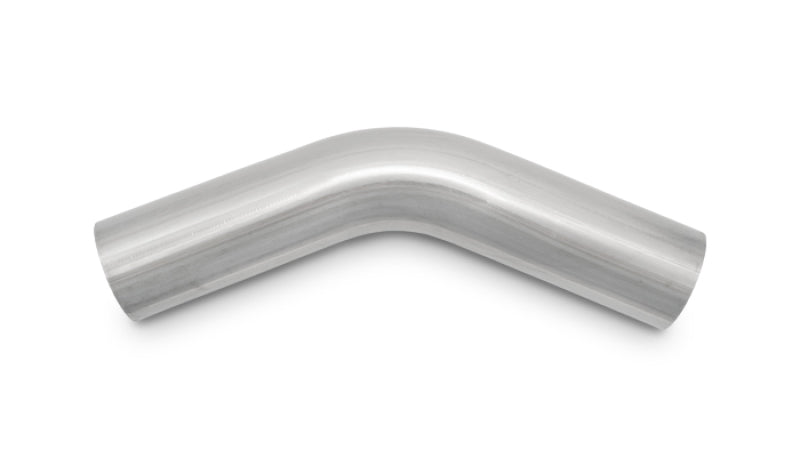Vibrant 2in O.D. T304 SS 45 deg Mandrel Bend 6in x 6in leg lengths