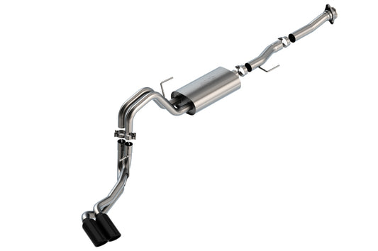 Borla 140876BC F-150 2021 5.0L 2dr RC SB (122.8 WB) XL/XLT 3/2.25 DSE Cat-Back S-Type Black Chrome Tips - #140876BC