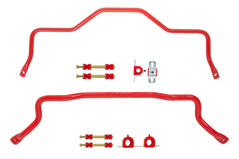 UMI Performance 211213-R Front and Rear Sway Bar Kit Red for 1993-2002 GM F-Body