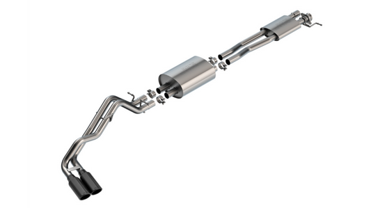 Borla 140971BC 24-25 Ford Ranger XLT Side Exit S-type Exhaust w/ Black Chrome Tips - #140971BC