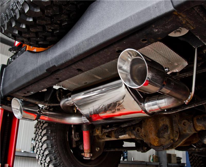 MBRP S5528AL Cat-Back Exhaust System - 2007-2018 Jeep Wrangler JK | Aluminized