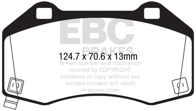 EBC 2016+ Mazda Miata MX-5 / 17-20 Fiat 124 Spider Abarth Yellowstuff Front Brake Pads DP42286R